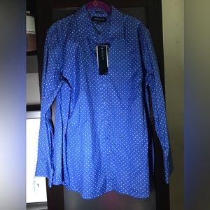 Jones New York BNWT WOMENS DRESS SHIRT Polka Dot